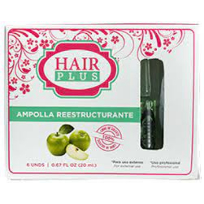 AMPOLLA HAIR PLUS REESTRUCTURANTE 6/1 20ML.