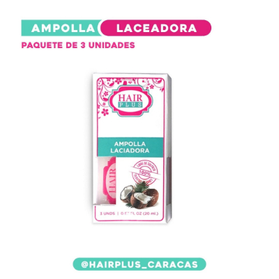 AMPOLLA HAIR PLUS LACEADORA 3 PACK 20 ML