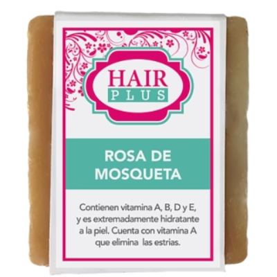 JABON HAIR PLUS ROSA DE MOSQUETA GRANDE