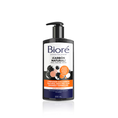 LIMPIADOR BIORE CARBON NATURAL 200ML