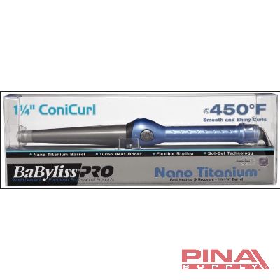 RIZADORAS BABYLISS PRO NANO TITANIUM CONICURL 1 1/4