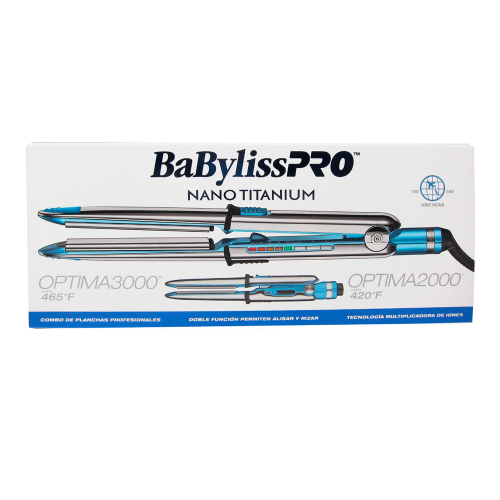 PLANCHA BABYLISS PACK FLAT OPTIMA 3000+2000