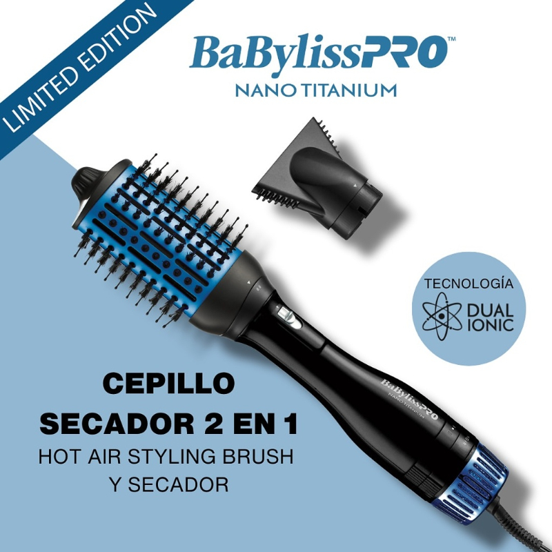 CEPILLO  SECADOR BABYLISS HOT AIR 2.75 NANO TITANIUM