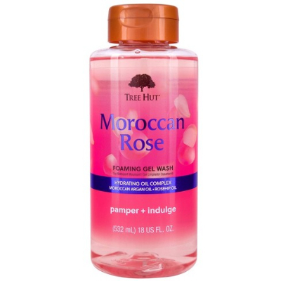 GEL TREE HUT BODY WASH MOROCCAN ROSE 18OZ