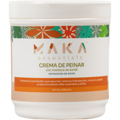 CREMA DE PEINAR MAKA CON ACEITE DE KARITE 8 OZ