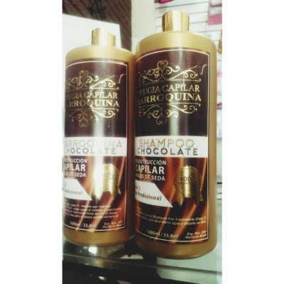 CIRUGIA + SHAMPOO MARROQUINA CHOCO 2P 1L