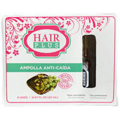 AMPOLLA HAIR PLUS CONTROL-CAIDA 6/1 20ML.