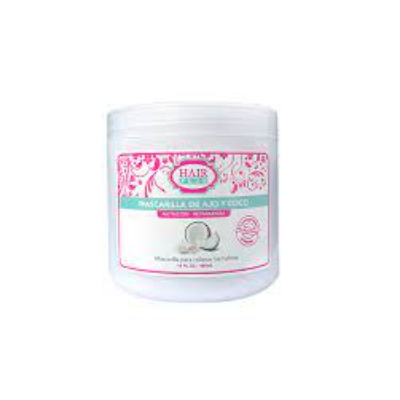 MASCARILLA HAIR PLUS DE AJO Y COCO 16 OZ