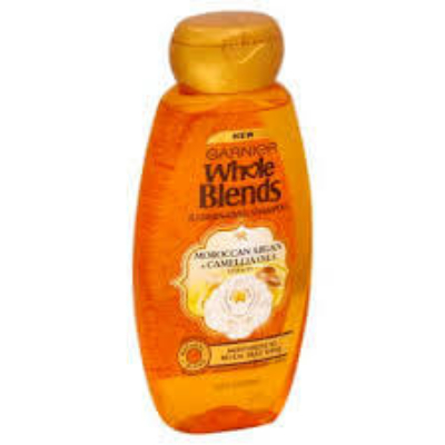 SHAMPOO ACEITE CAMELIA Y ARGAN GARNIER WHOLE BLENDS  370 ML.