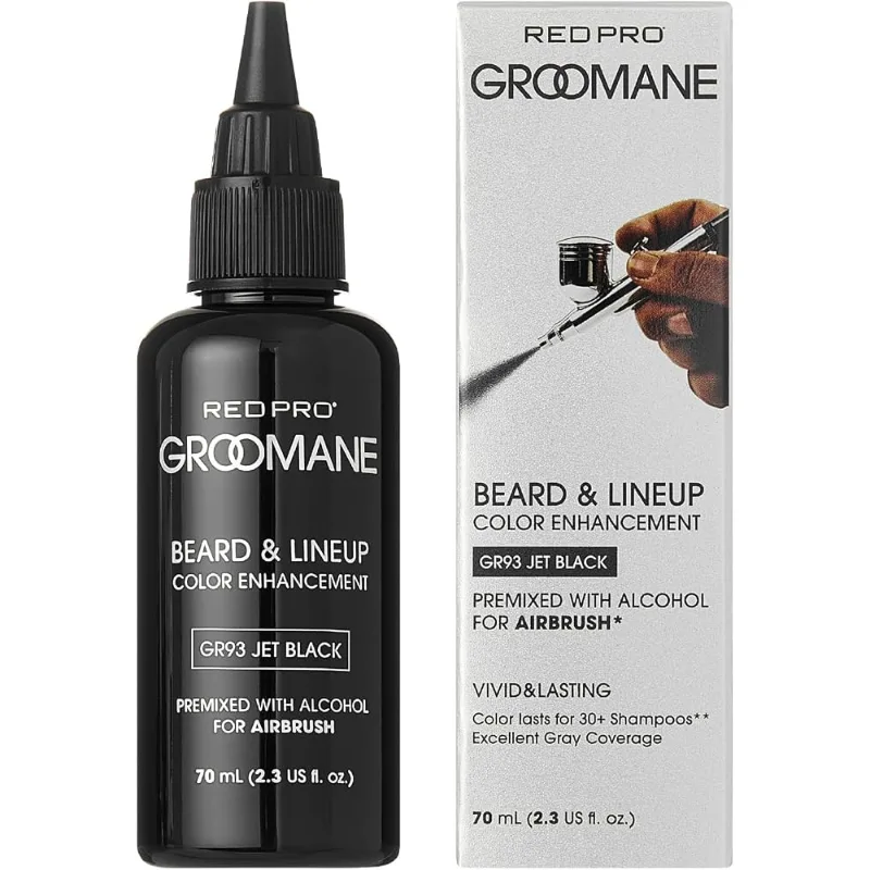 TINTE WAHL RED PRO GROOMANE JET BLACK 70ML