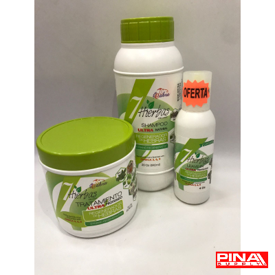 OFERTA SHAMPOO 7 HIERBA 20 OZ +TRAT 16 OZ + LEAVE-IN