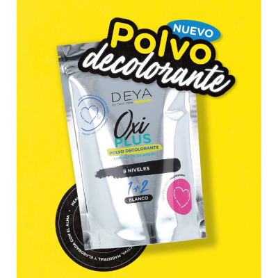 POLVO DECOLORANTE DEYA OXI PLUS 9 TONO BLANCO 500 ML