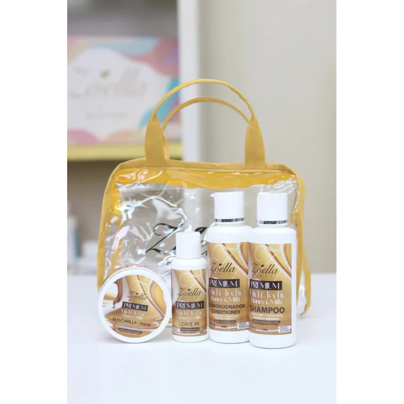 MINI KIT  ZOELLA MIEL Y LECHE 4 PASOS