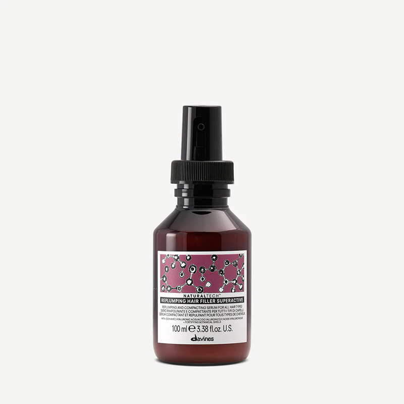 LEAVE IN DAVINES REPLUMPING HAIR FILLER SUPERACTIVE 100 ML.