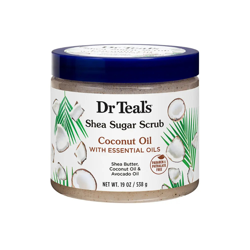 DR TEAL'S SHEA SUGAR SCRUB COCONUT 19OZ