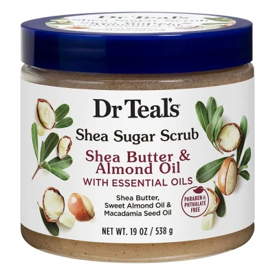 SCRUB DR TEALS SHEA BUTTER & ALMOND OIL 19 OZ
