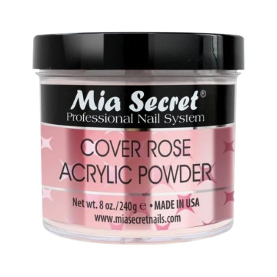 POWDER MIA COVER ACRYLIC ROSE 8 OZ