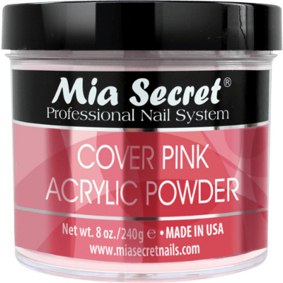 POWDER MIA COVER PINK ACRYLIC 8 OZ