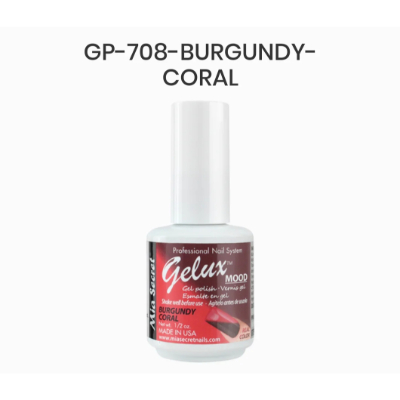 ESMALTE MIA GELUX BURGUDY CORAL REF.GP-708