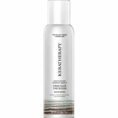 SPRAY KERATHERAPY FIBER HAIR THICKENER MEDIUM BROWN 4 OZ